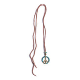 BEADS PEACE NECKLACE - TURQUOISE - May club